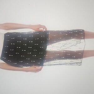 CINQ A SEPT CRYSTAL TEARDROP MARTA SKIRT SIZE 2